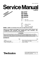 Technics - SUA-808 - Service manual 